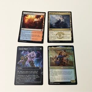 Magic The Gathering Card Lot - Arcane Signet Borderless Lands